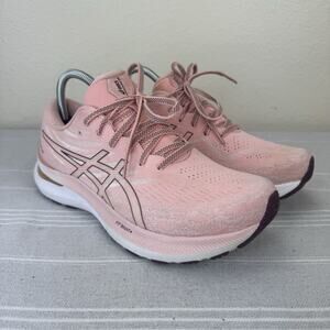 Women’s ASICS Gel Kayano 29 Lace Up Athletic Running Shoes Frosted Rose 10